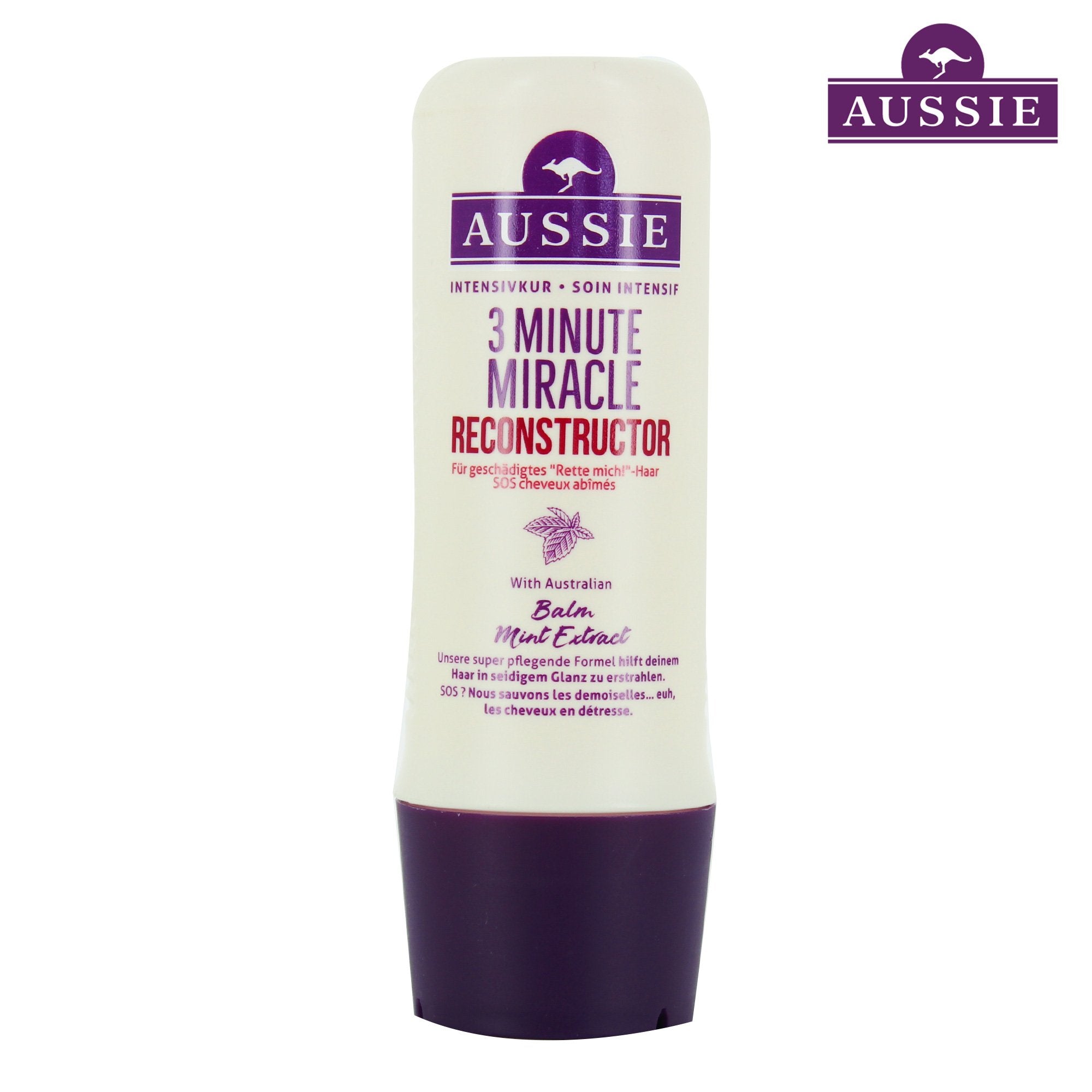 Aussie Miracle Pure Masque cheveux 3 Minutes Macadamia soin