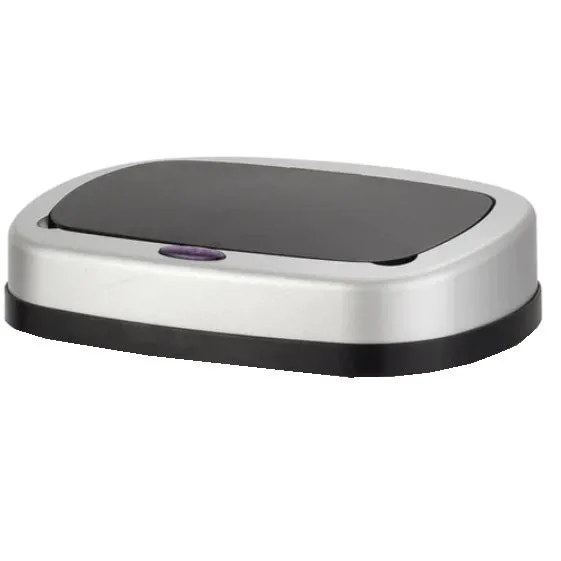 Red Deco Majestic 58L couvercle poubelle automatique silver
