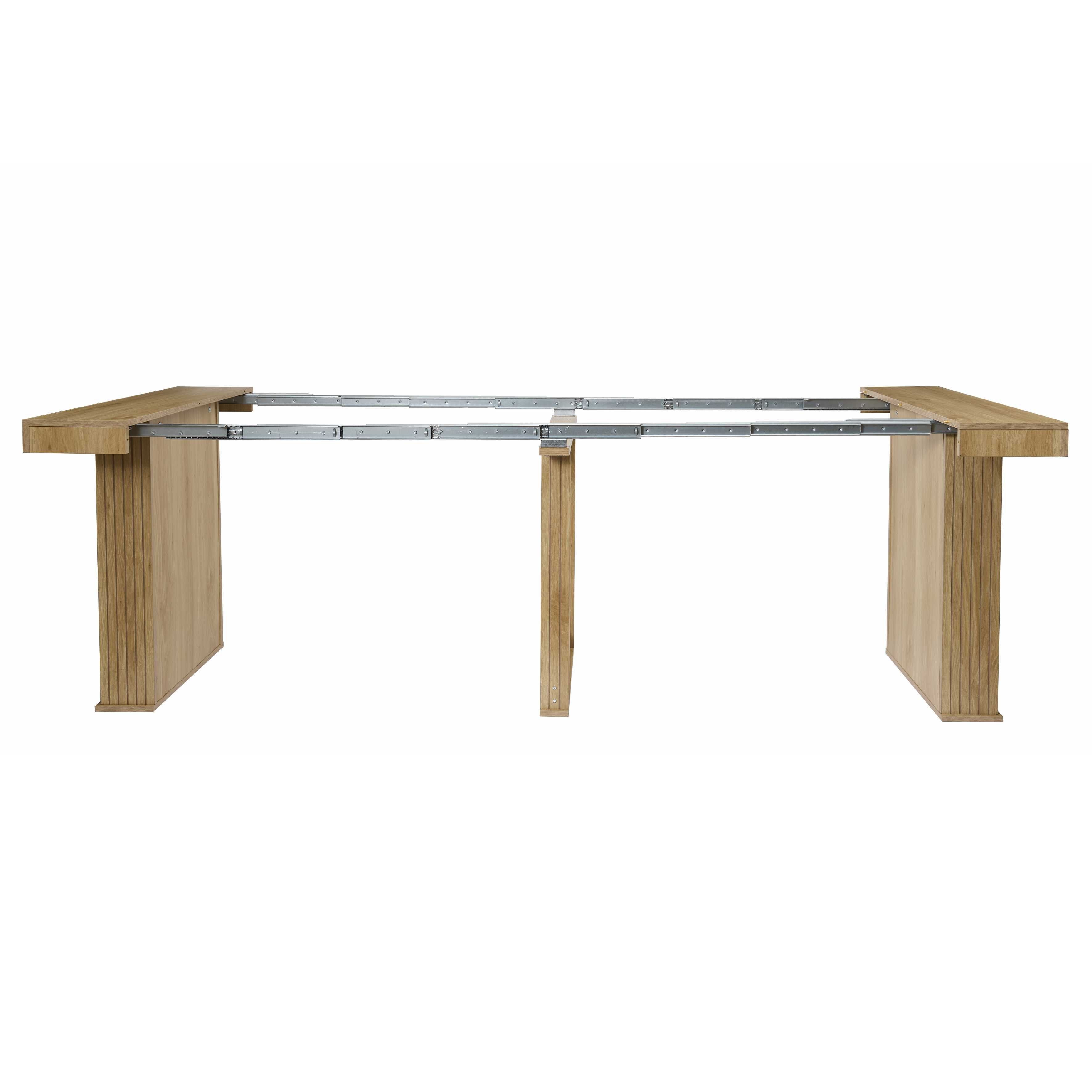 Stokomani Maison Klaus console table extensible 235 cm 4 plateaux