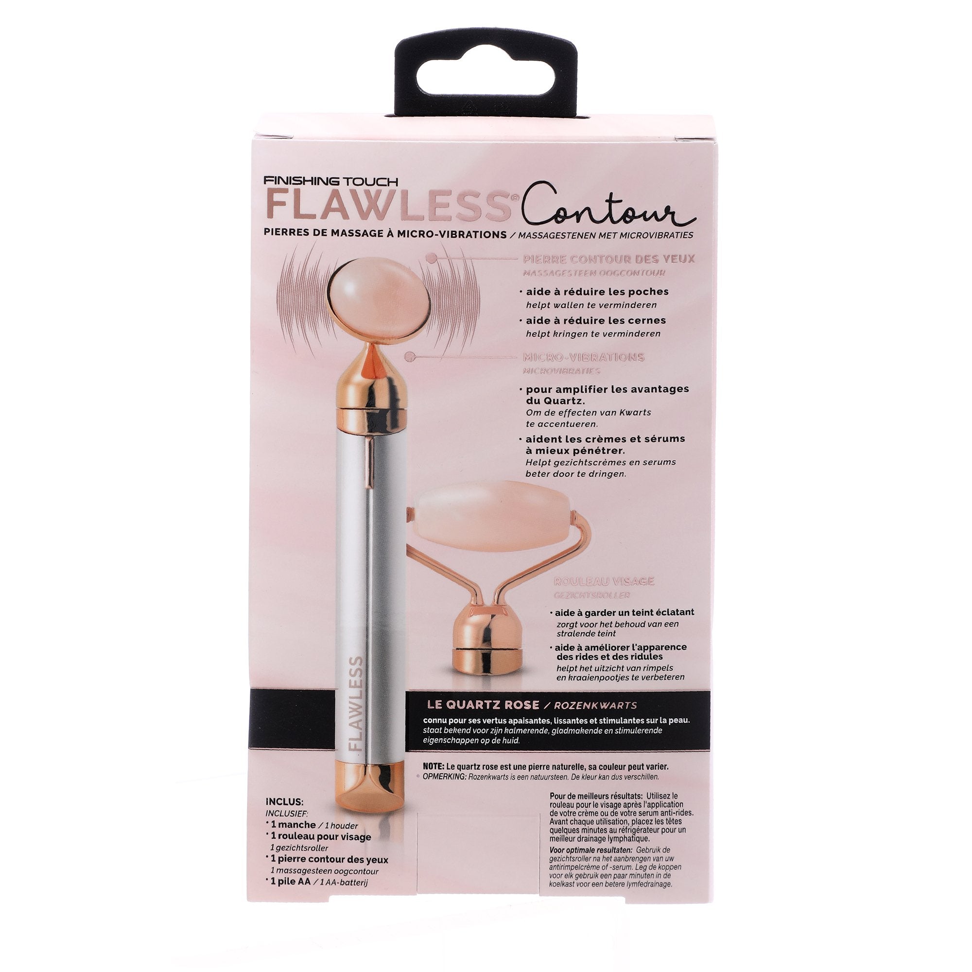 Stokomani Masseur Visage Micro-Vibrations Quartz rose