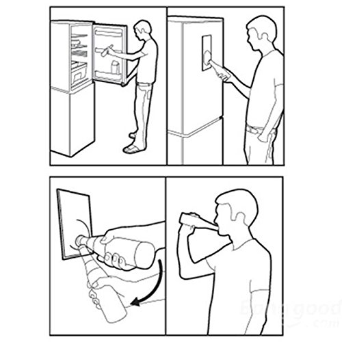 Shop-Story Maison décapsuleur aimanté frigo inox 20 cm