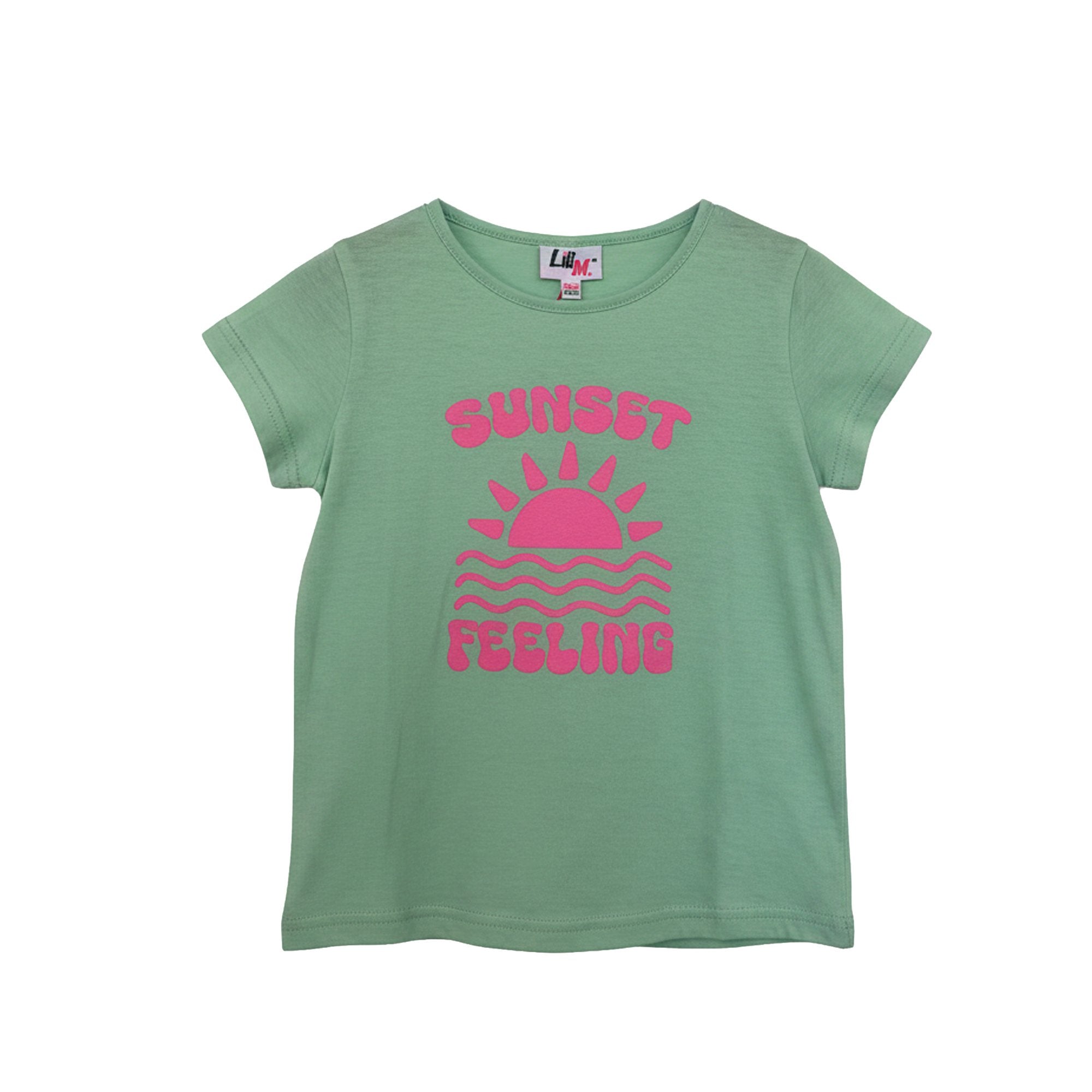 Stokomani Mode tee shirt manche courte vert enfant