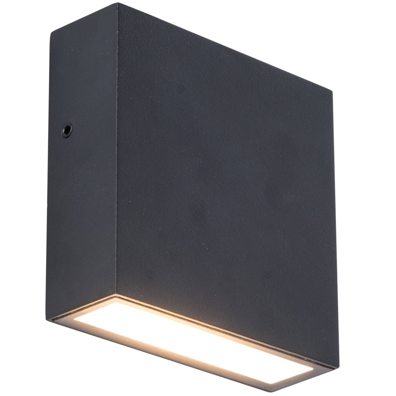 Red Deco Gemini XF Black applique murale LED blanc chaud IP54