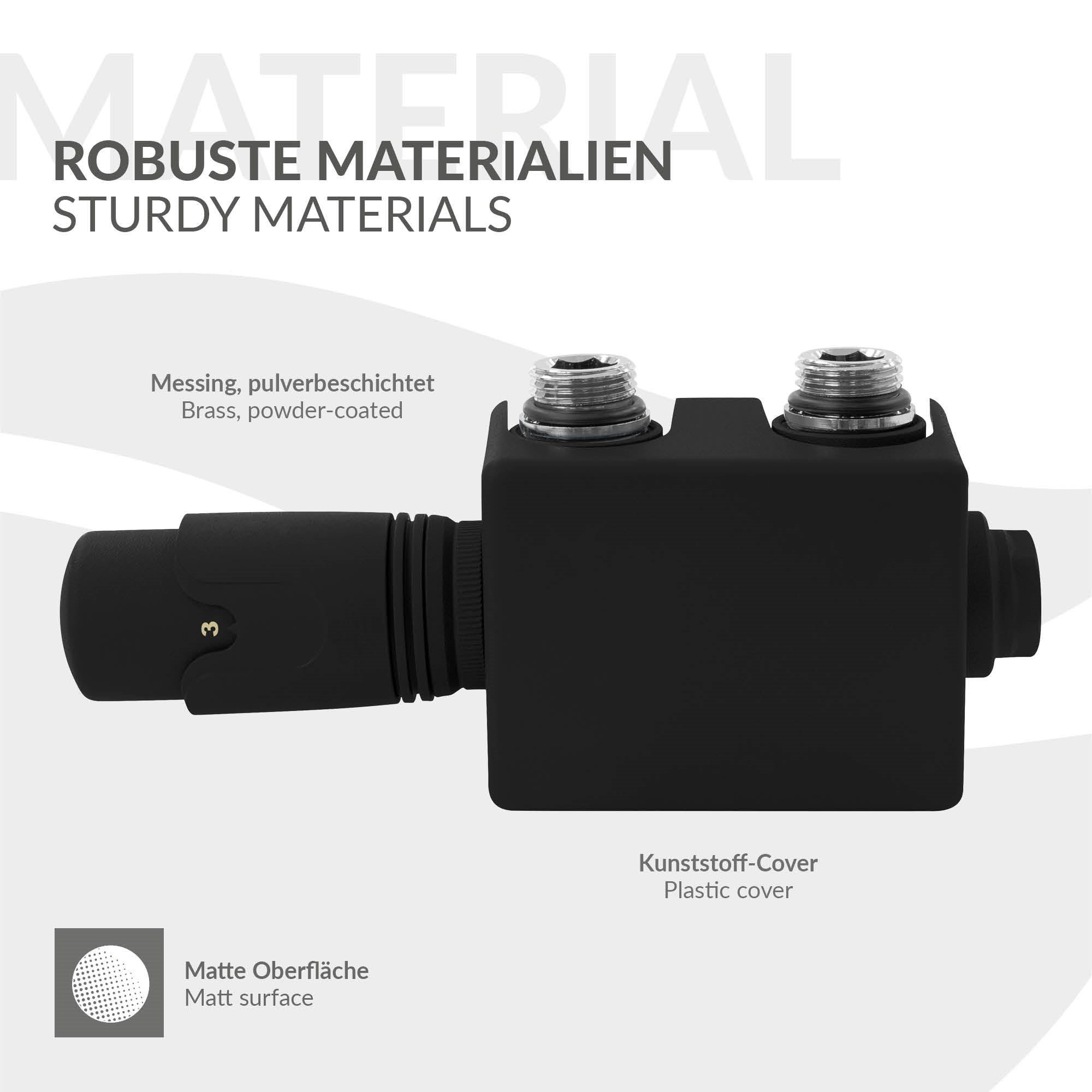 ECD Germany Heizungen kit vanne multiblock noir universel