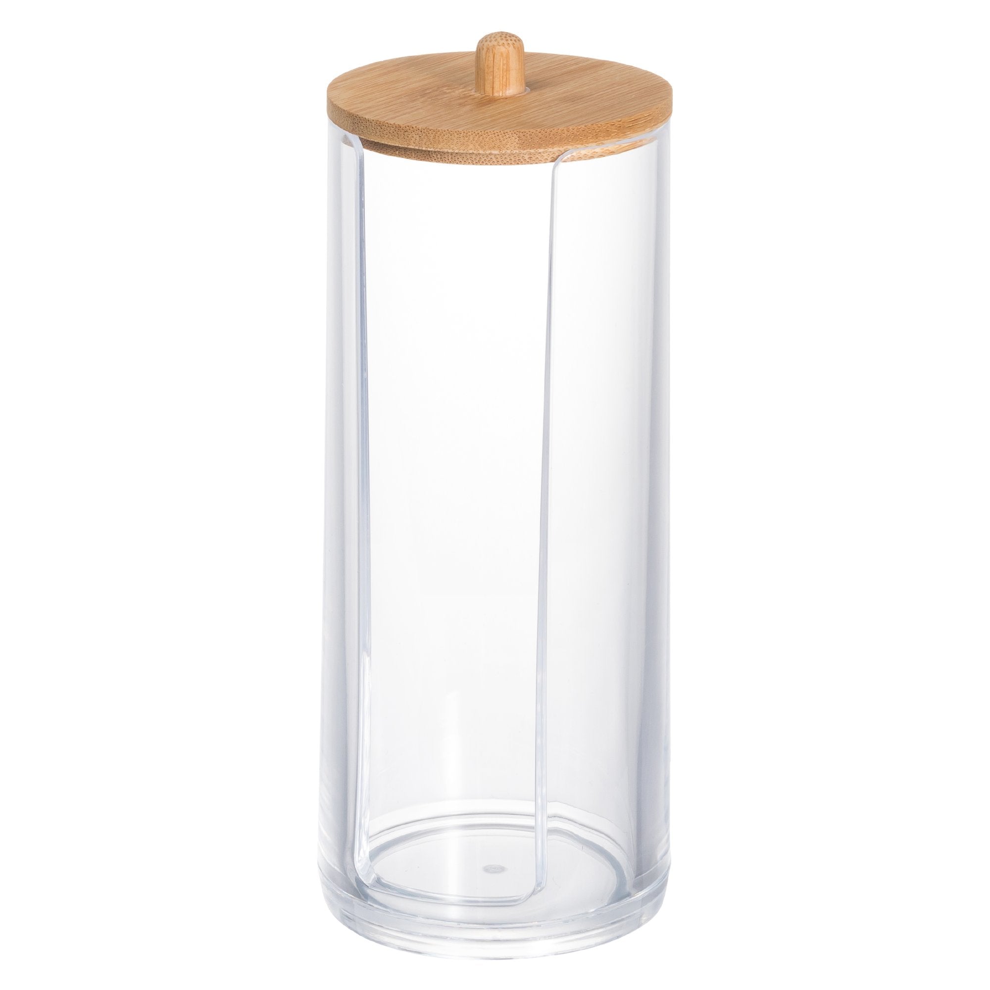 Stokomani Beauté boîte rangement coton couvercle bambou