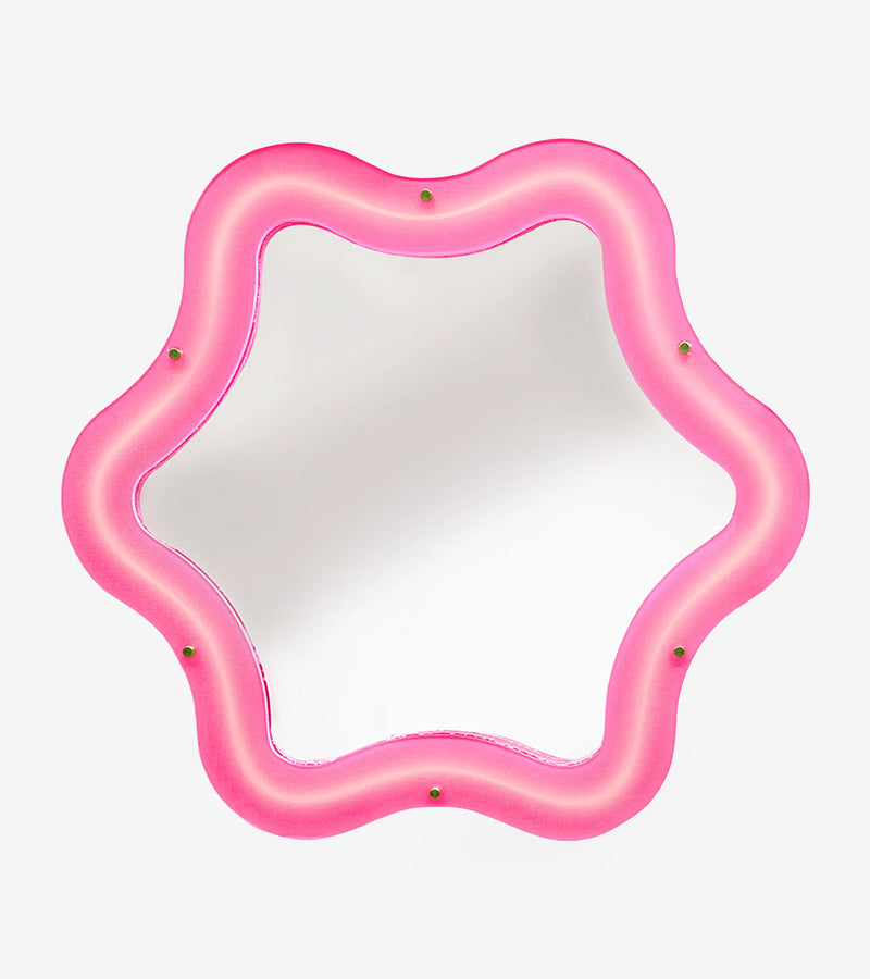 L'avant gardiste Design miroir Supercurve Tiny Flower lumineux fleur