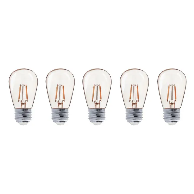 Red Deco Party Bulb Filament ampoule LED E27 lot 5 blanc chaud