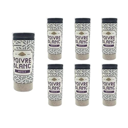 Leader Price Condiments Poivre blanc moulu 40g Lot de 7