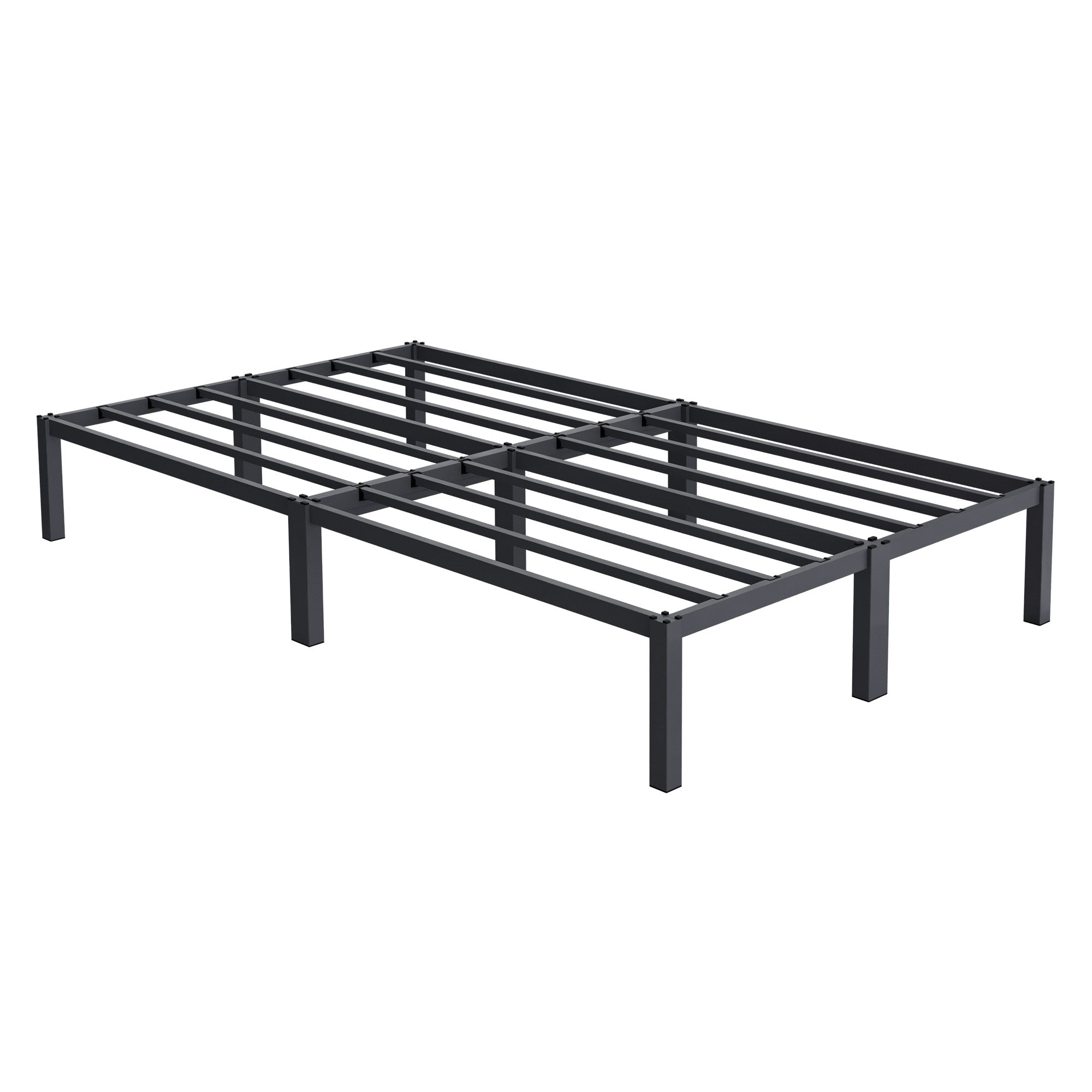 ECD Germany lit double métal 120x200 anthracite sommier