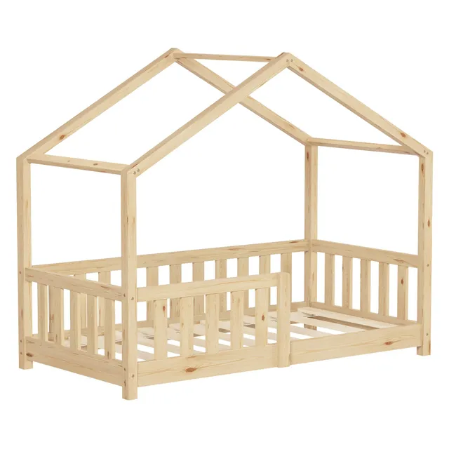 ML-Design lit cabane enfant pin 70x140 nature B-Ware