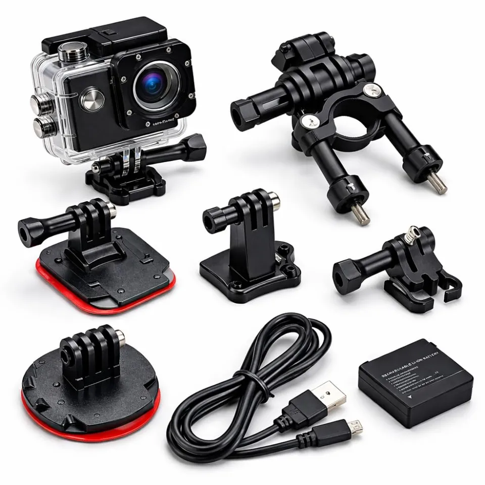 Shop-Story Caméra sport 4K WiFi 170° étanche 30 m kit