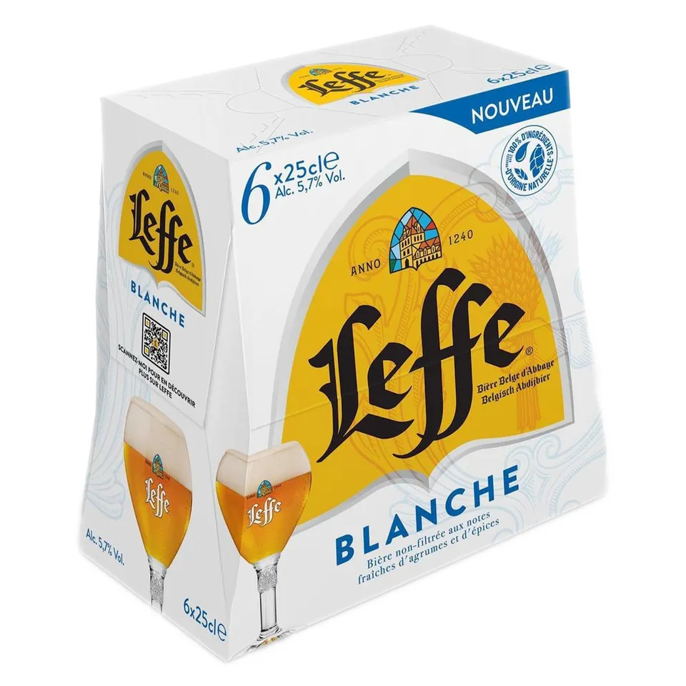 Stokomani Épicerie pack 6 bières blanches 25 cl