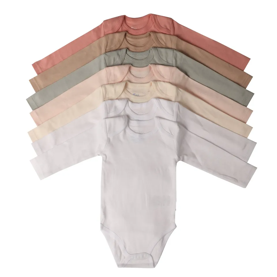 Stokomani Lot 7 bodies américains bébé rose coton