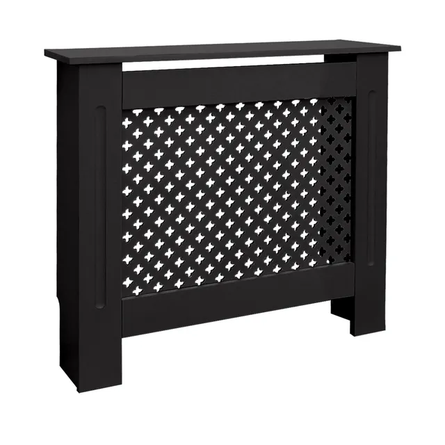 ECD Germany Heizungen Cache Radiateur MDF Noir 78x19x82 cm