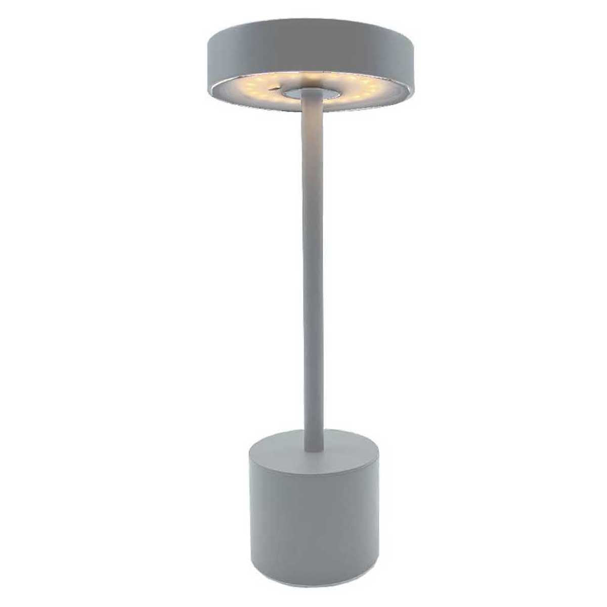 Red Deco Roby Grey lampe table sans fil gris H30cm