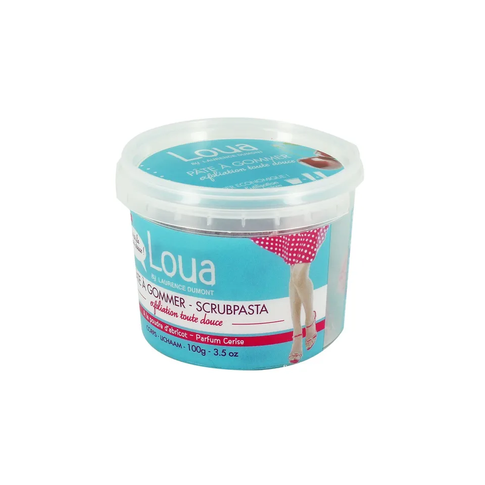 Loua Pâte à gommer exfoliante cerise gommage corps peau douce