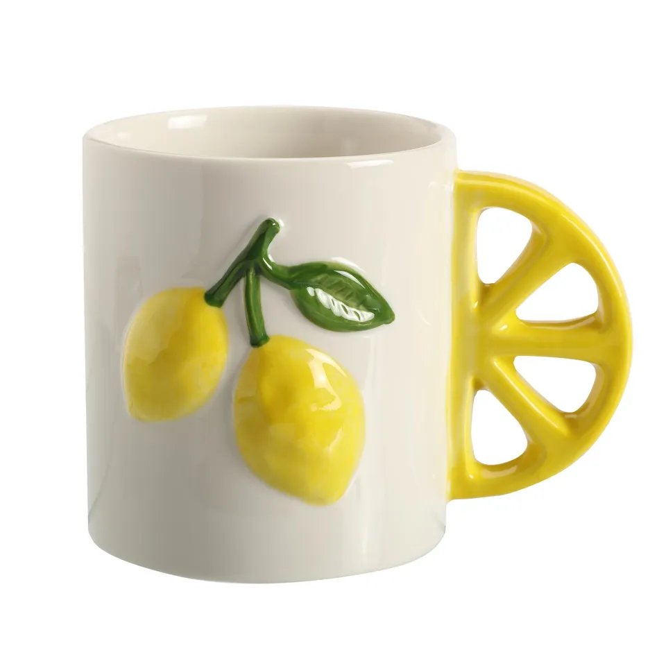 Stokomani Maison mug céramique citron 450 ml Fruity