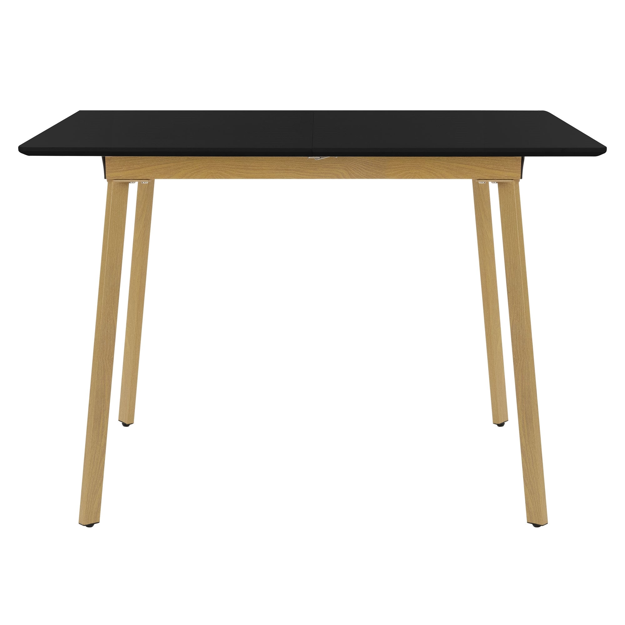 ECD Germany Möbel Table extensible noire 110-140x75 cm bois