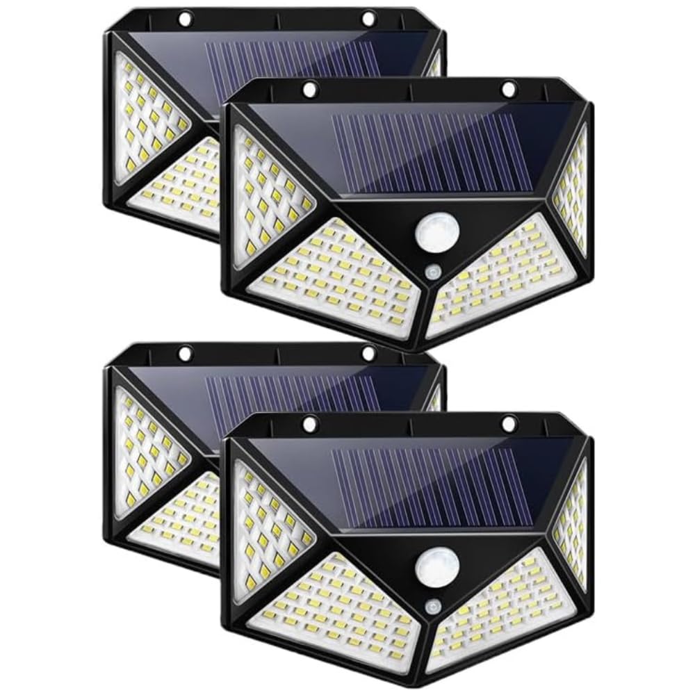 Shop-Story Wallamp 4x Lampe Solaire Extérieur 100 LED Lot 4