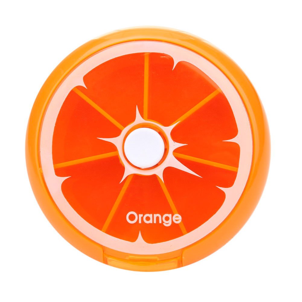 Shop-Story Bien-être pilulier hebdomadaire agrumes orange 7 jours