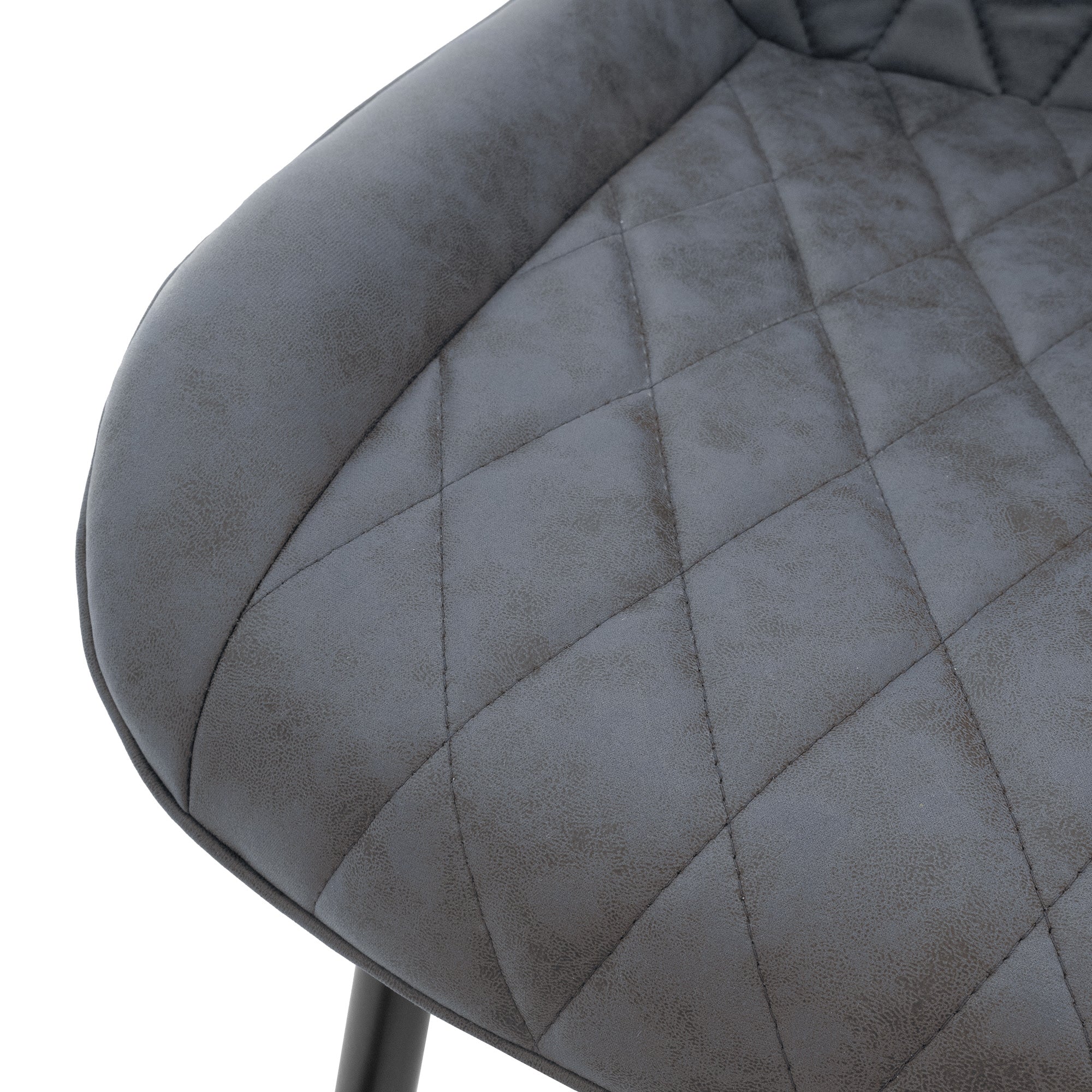 ECD Germany Möbel lot 4 chaises anthracite simili cuir