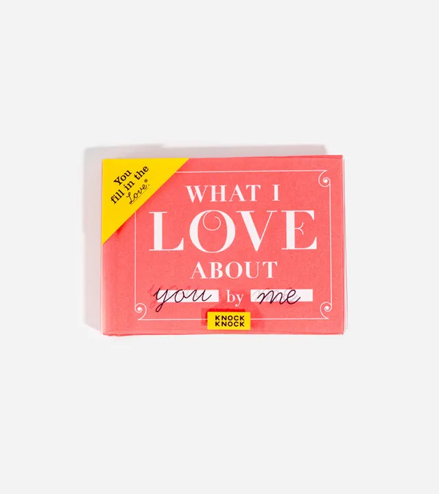 L'avant gardiste What I Love Carnet à remplir couple amour