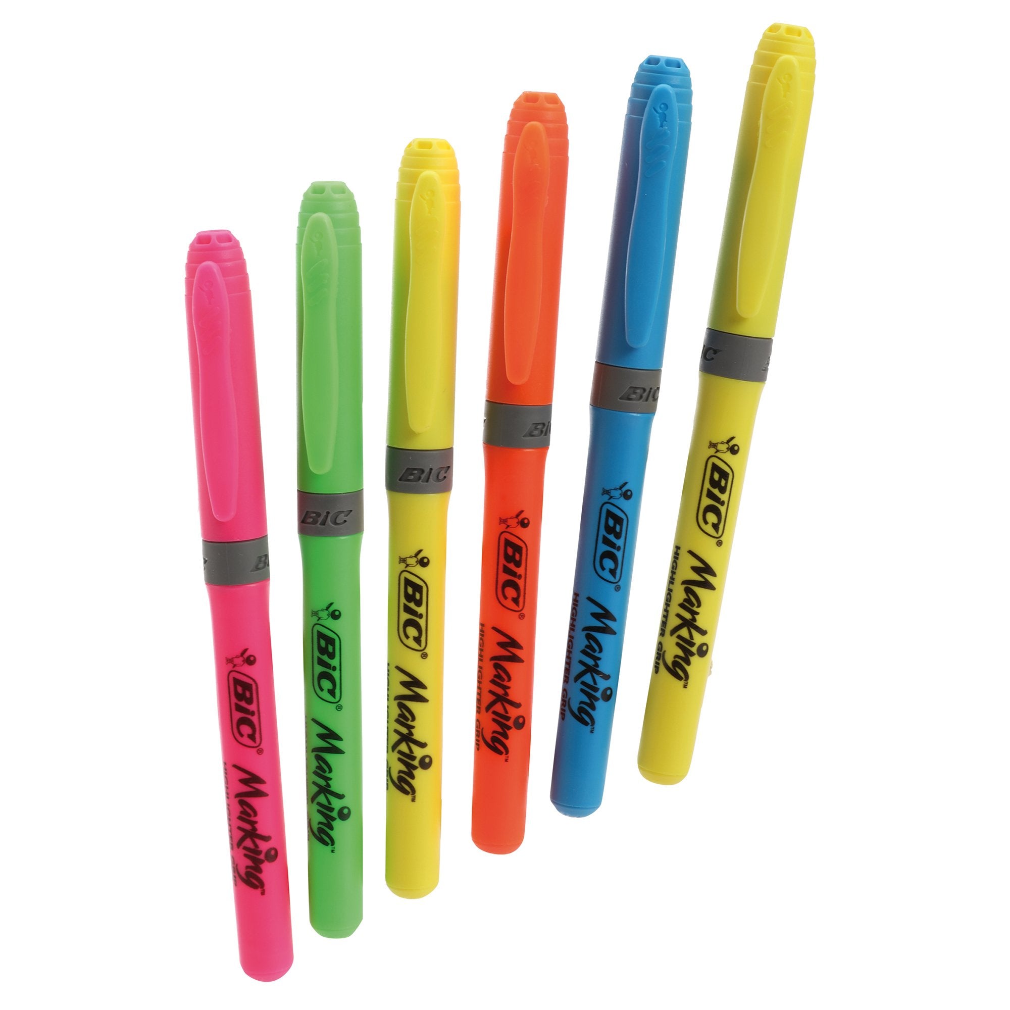 Stokomani Scolaire lot 6 surligneurs couleur fluo bureau