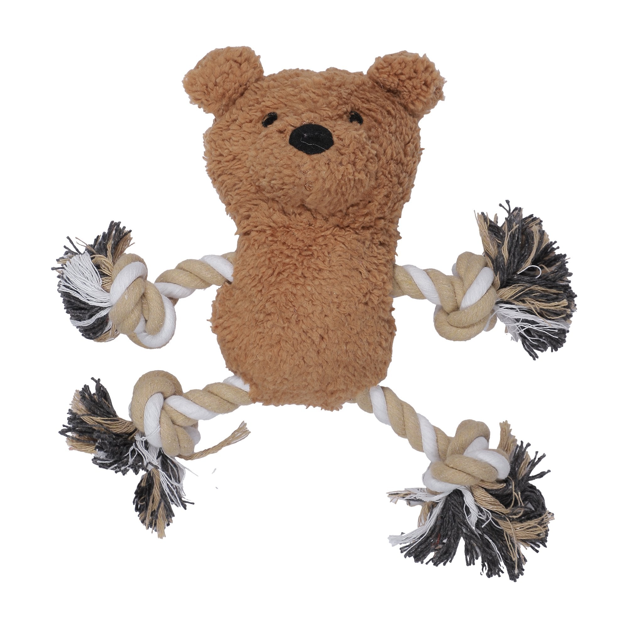 Stokomani Animalerie jouet chien bonhomme corde 20x30 cm