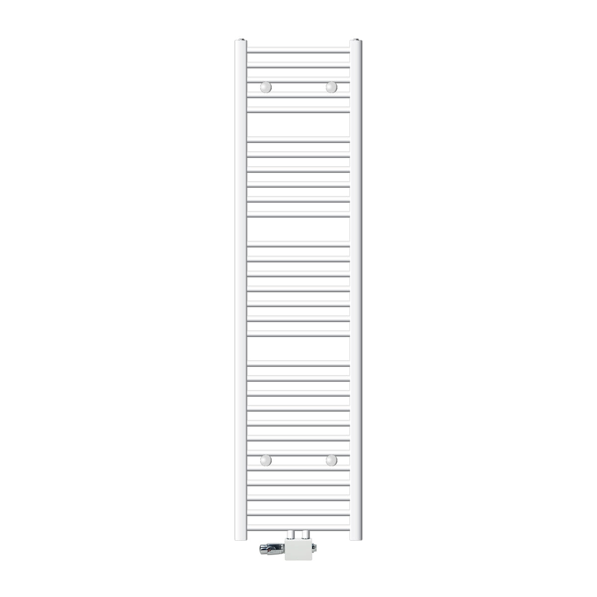 ECD Germany LuxeBath sèche-serviettes blanc 400x1800 + robinet