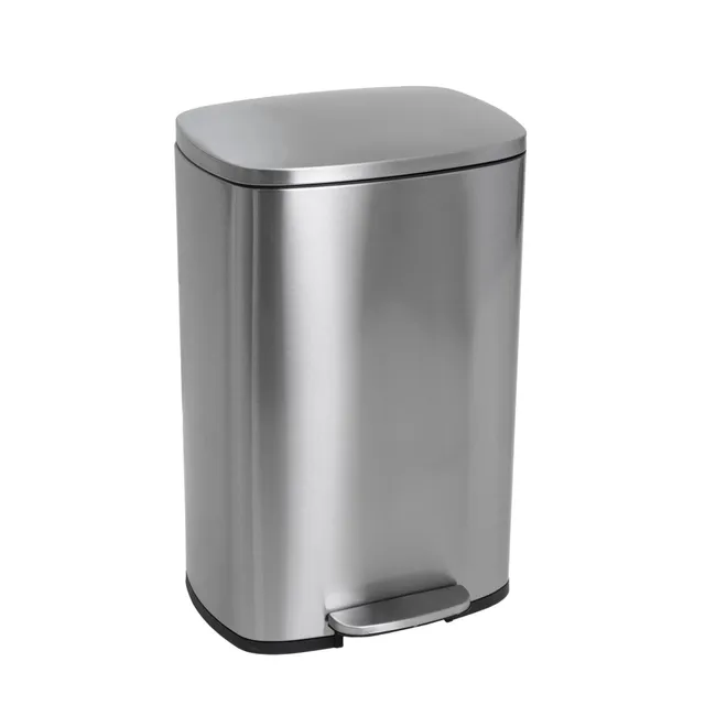 Red Deco Admiral poubelle à pédale 50L inox brossé