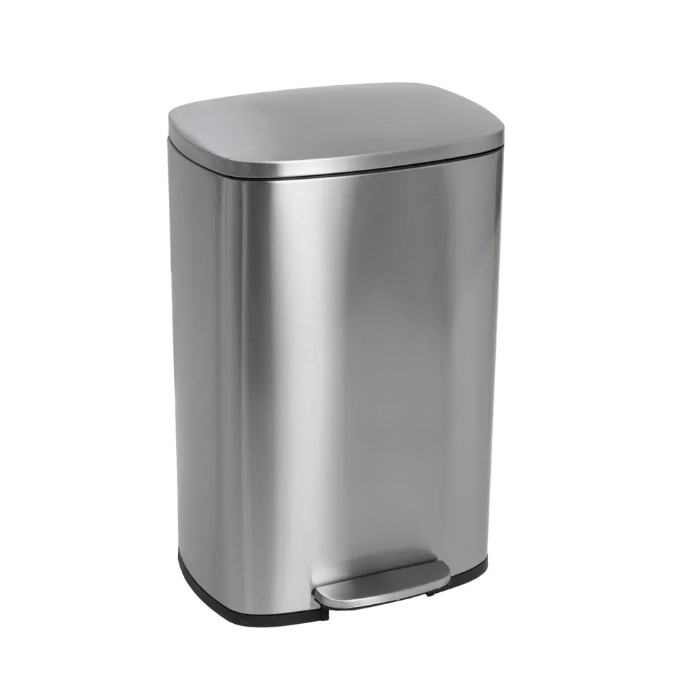 Red Deco Admiral poubelle à pédale 50L inox brossé