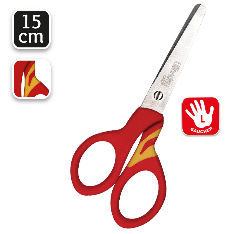 Caïd 15 cm gaucher bouts arrondis ciseaux enfant