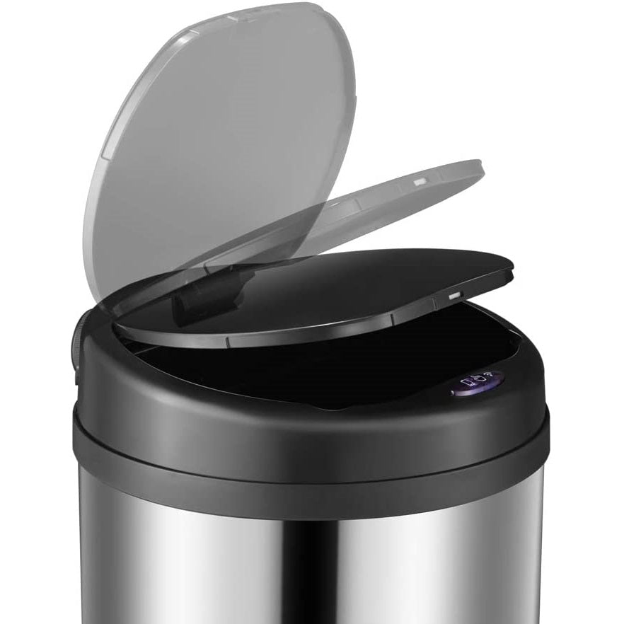 Red Deco Artic Silver poubelle automatique 50L inox