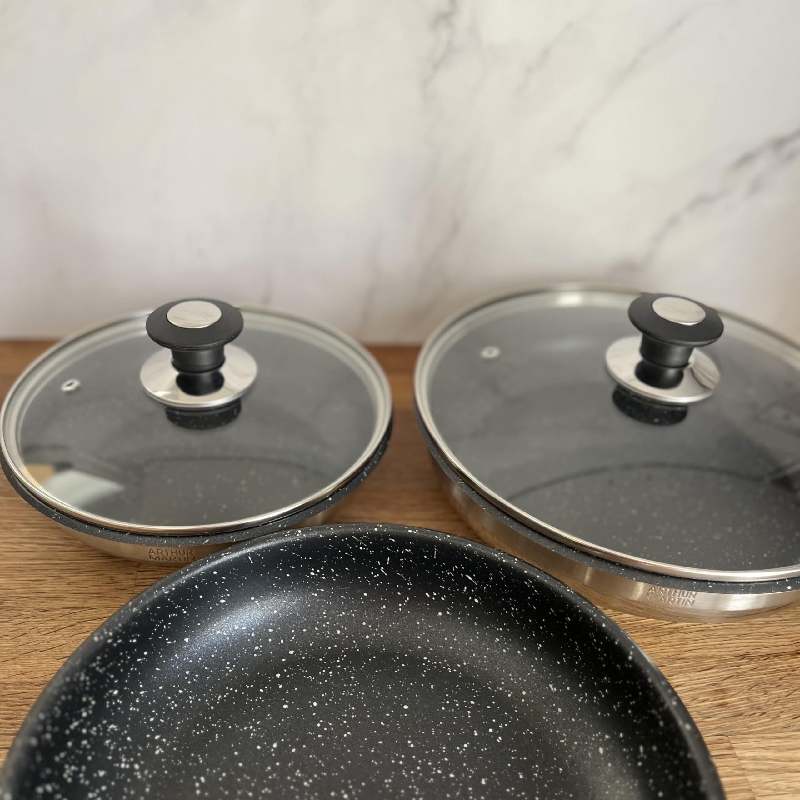Arthur Martin AM2493 Batterie cuisine 8 pièces inox induction