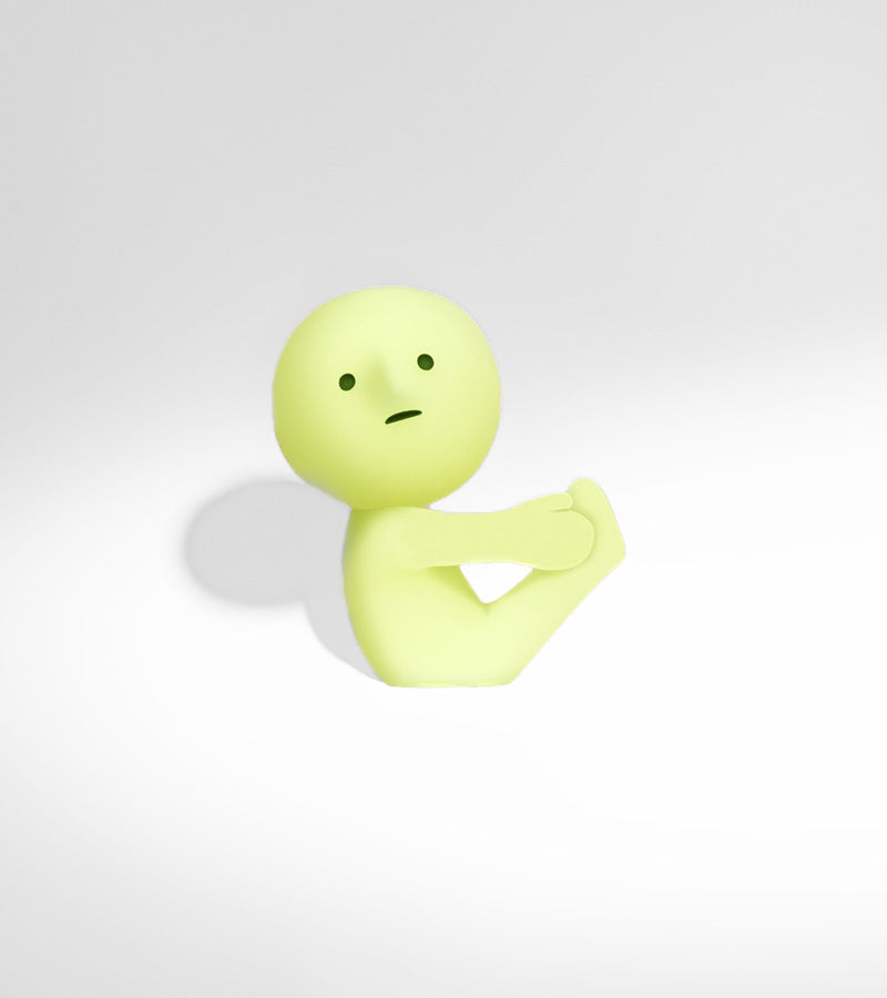 Smiski Yoga figurine fluorescente boîte surprise