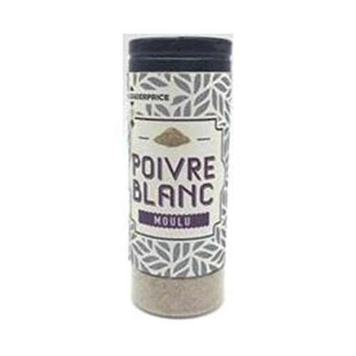 Leader Price Condiments Poivre blanc moulu 40g Lot de 7