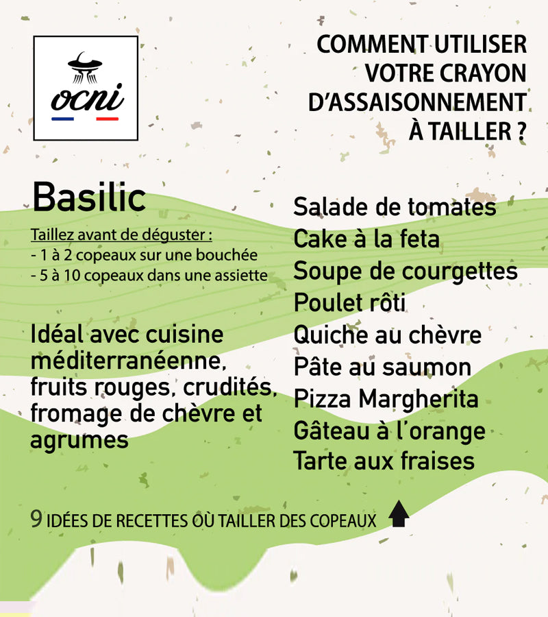 L'avant gardiste Épicerie Kit crayons assaisonnement à tailler nature