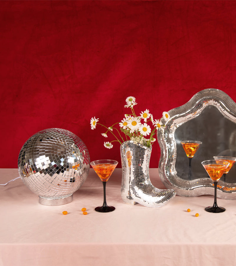 L'avant gardiste Déco lumineuse Lampe boule disco à poser ambiance fête