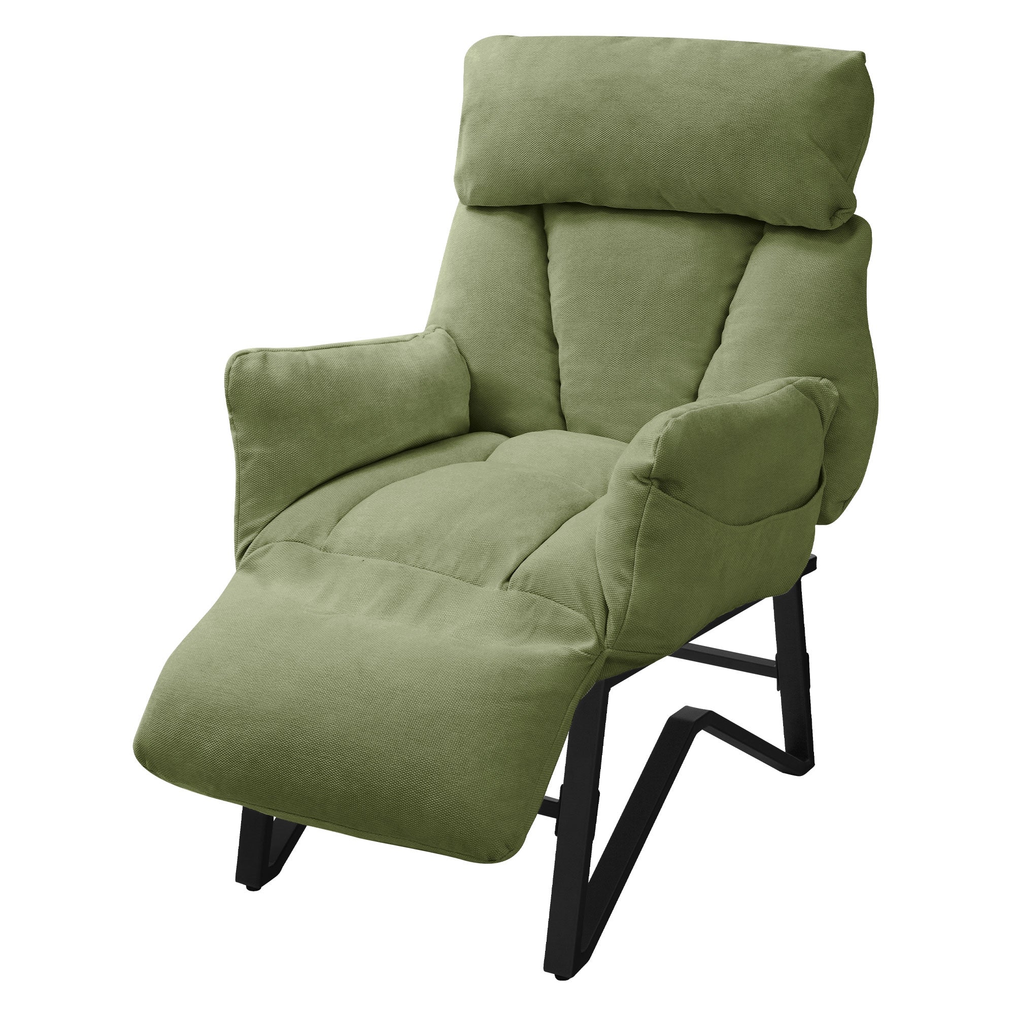 ECD Germany Möbel Loungesessel relax fauteuil vert lin
