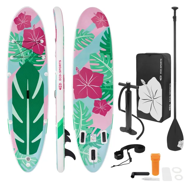 ECD Germany Flowers stand up paddle gonflable mint 320 cm