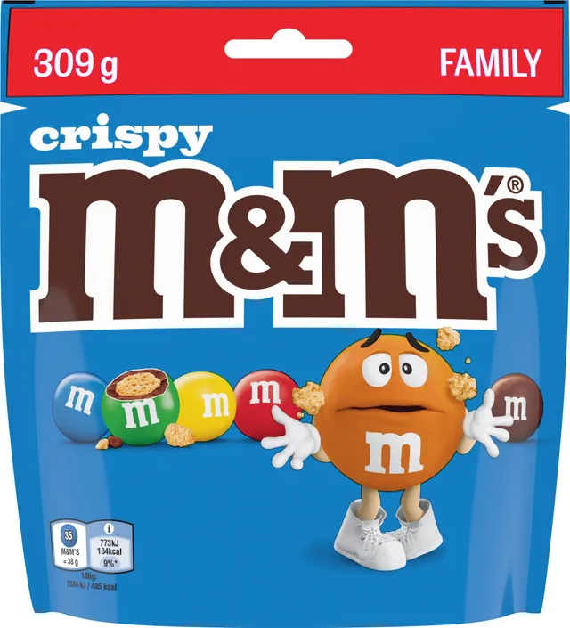 M&M's Crispy Sachet chocolat au lait croustillant
