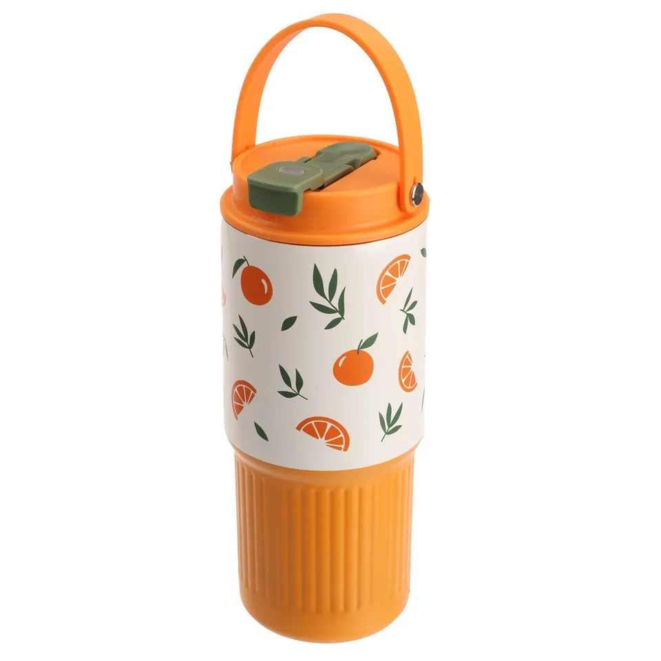Mug transport inox fruits 750 ml orange Fruity