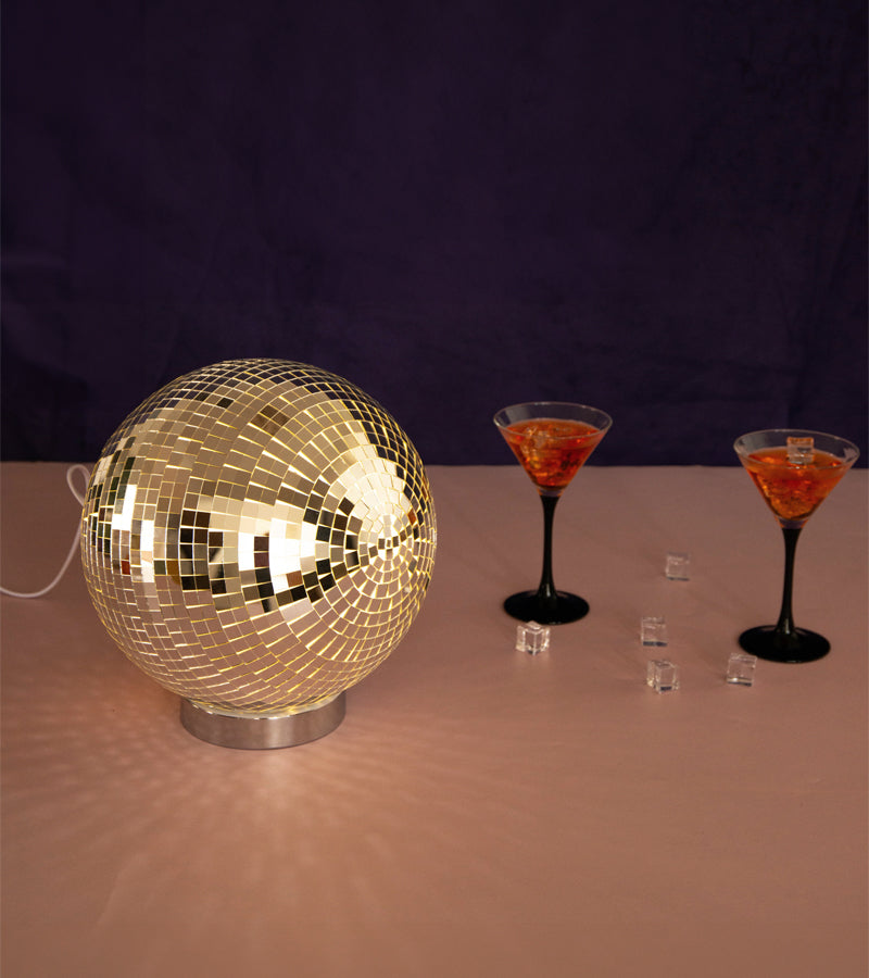 L'avant gardiste Déco lumineuse Lampe boule disco à poser ambiance fête