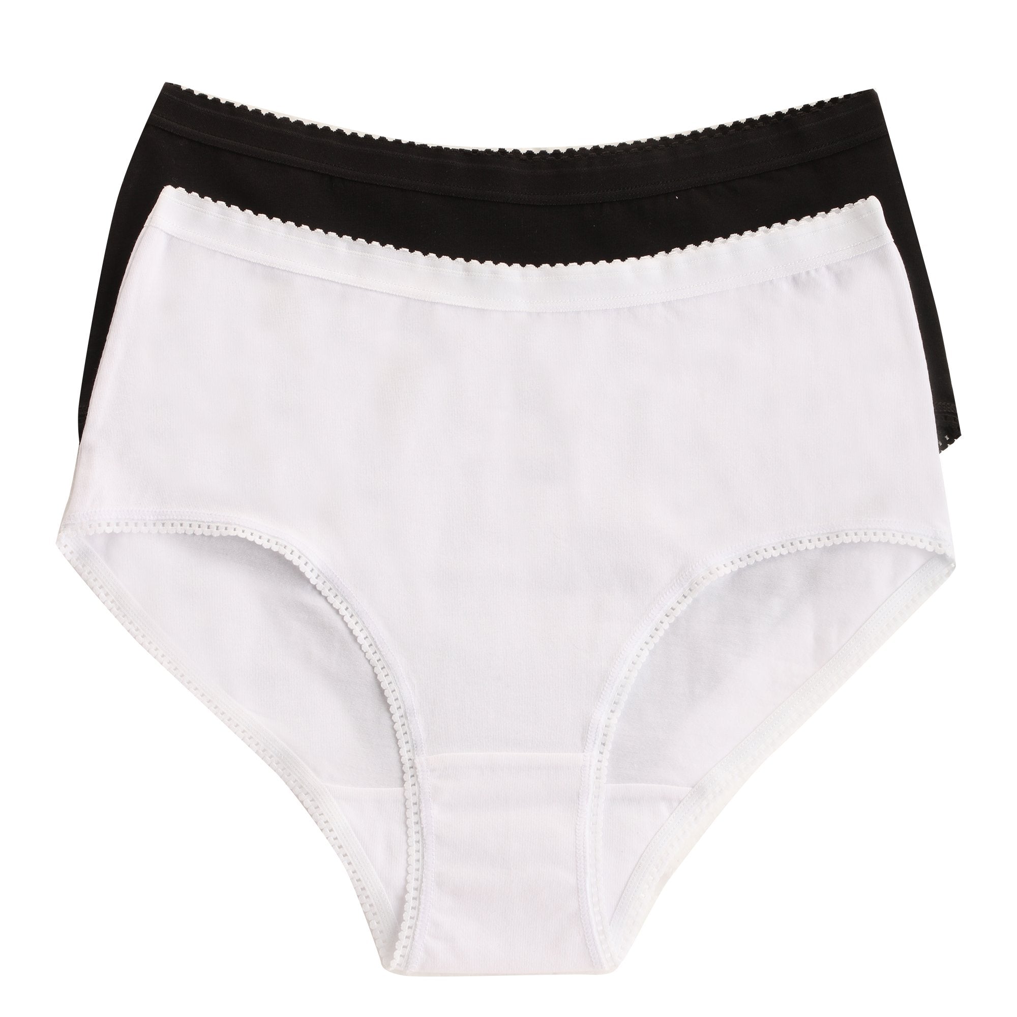 Stokomani Mode Lot culotte taille haute coton Noir