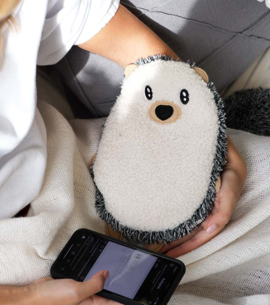 L'avant gardiste Bouillotte hérisson peluche chauffante micro-ondes