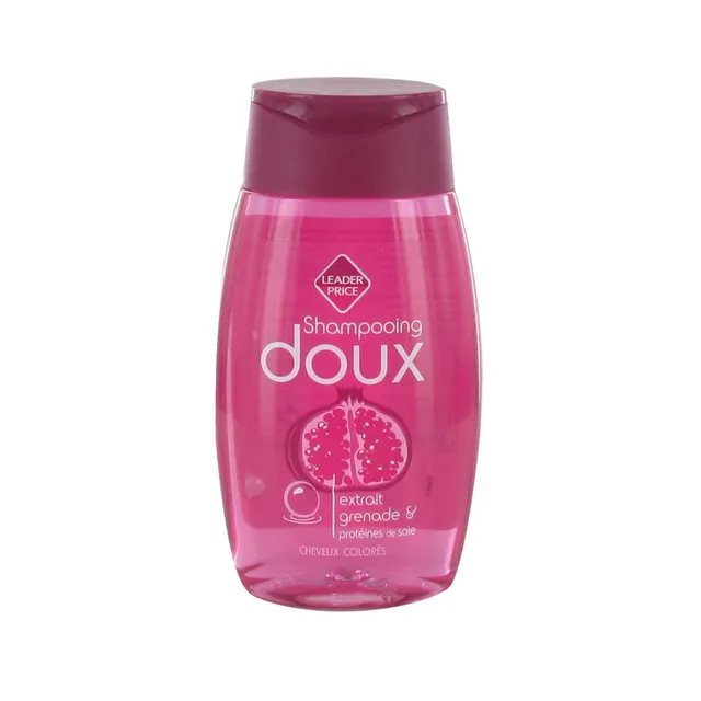 Leader Price Soins cheveux SOOA shampooing grenade 250ml colorés