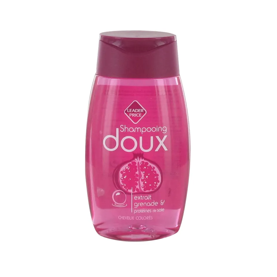 Leader Price Soins cheveux SOOA shampooing grenade 250ml colorés