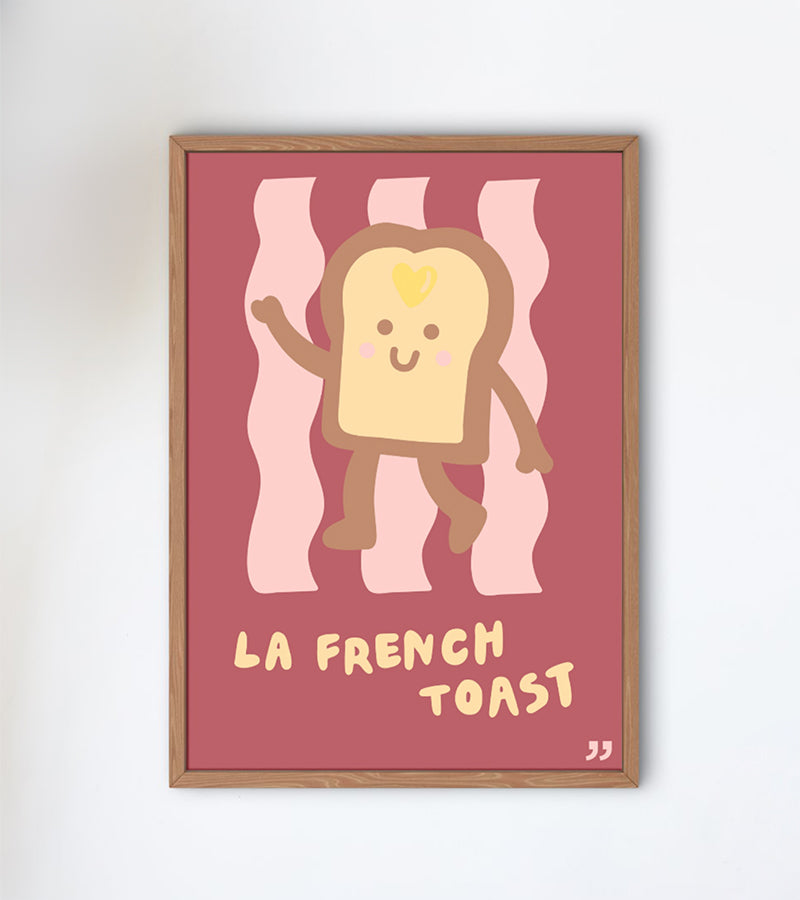 L'avant gardiste Déco murale poster La french toast brunch
