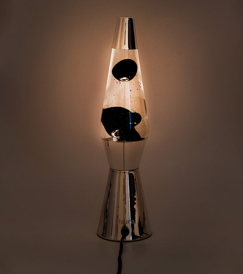 L'avant gardiste Lampe à Lave Bulles Noires vintage