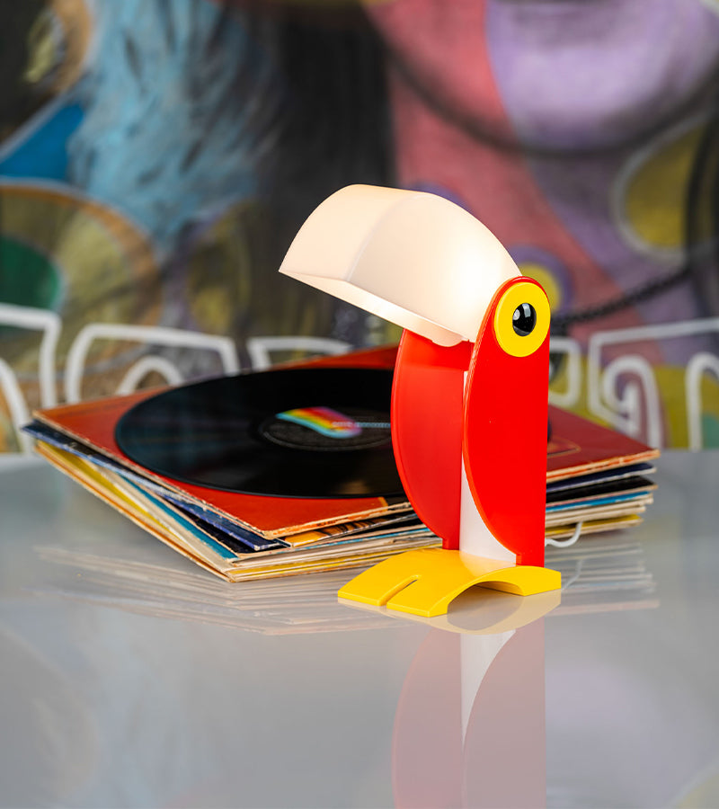 Lampe Toucan lampe design vert années 70